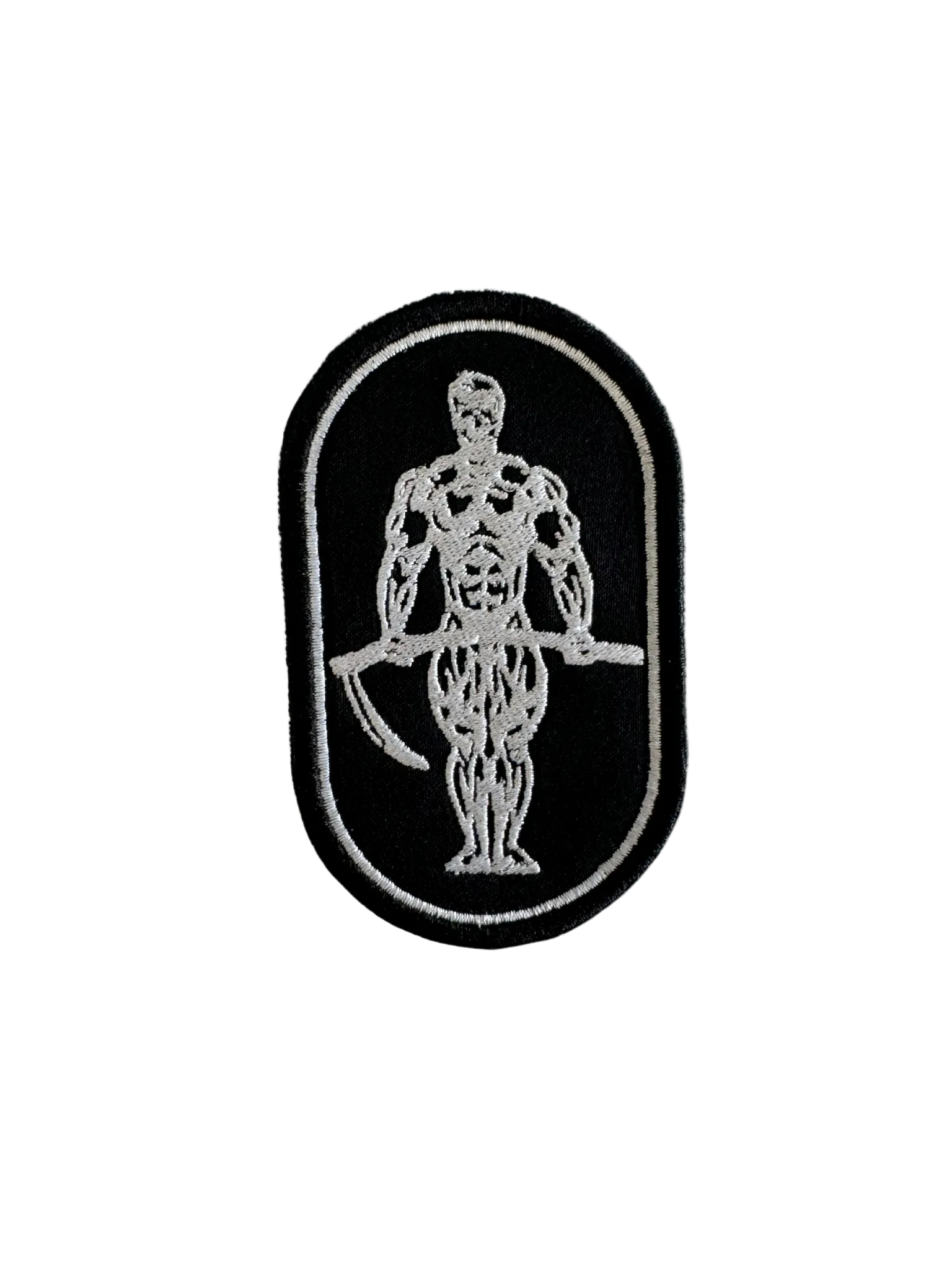 Velcro Patch-Body builder skull