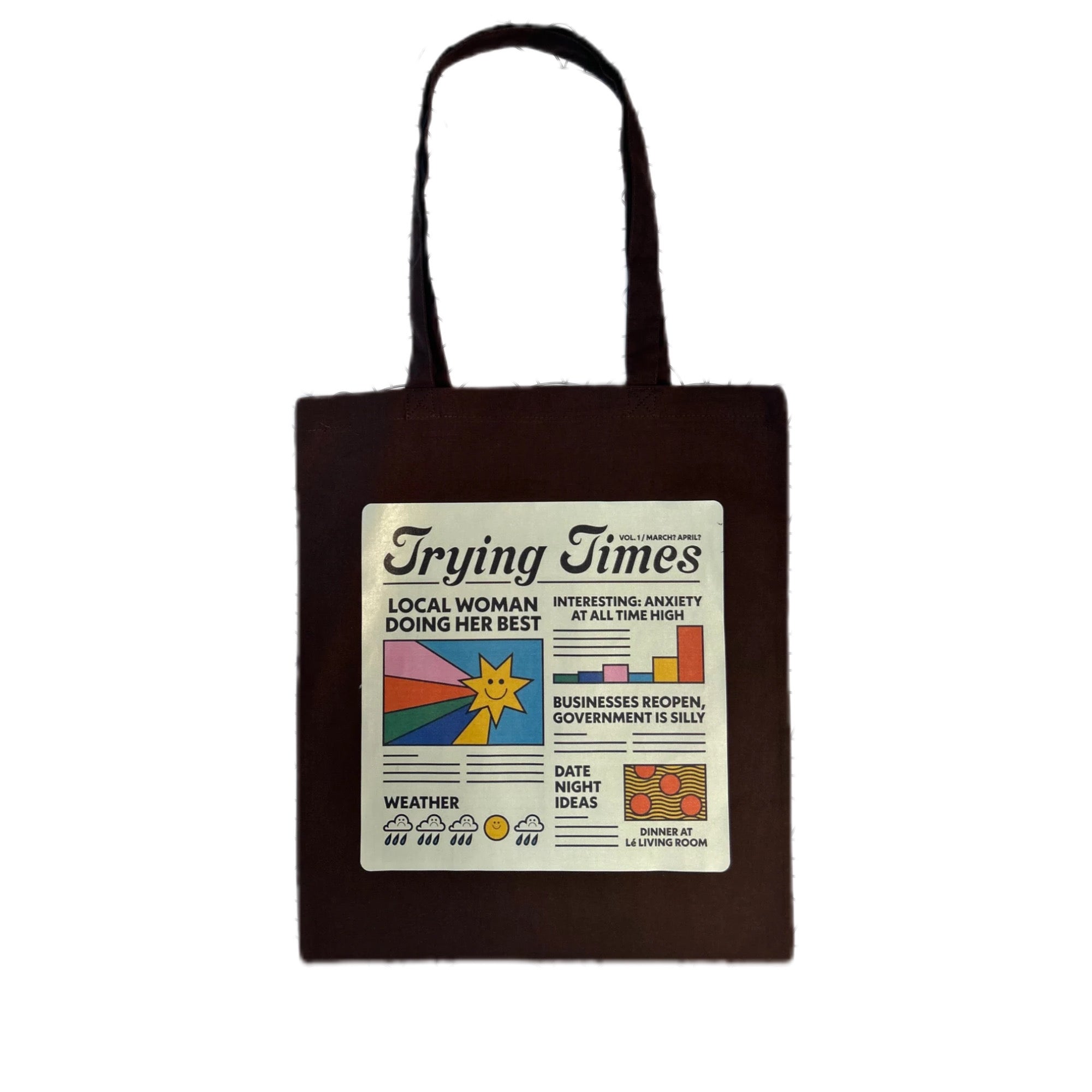 Custom nation tote-trying times(brown)