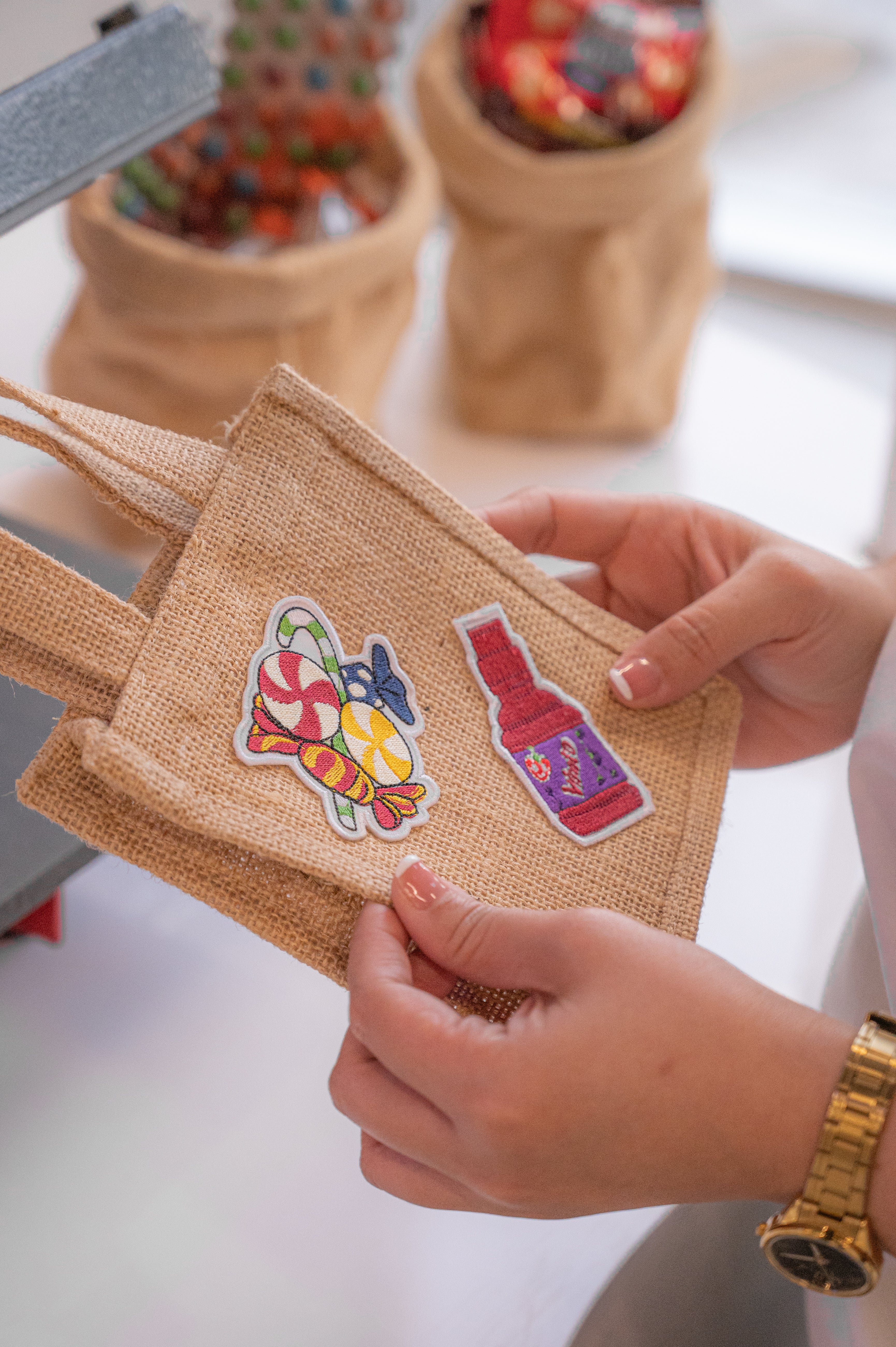 Mini Jute Tote Bag