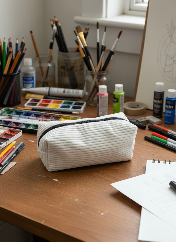 NEEDLE CONCEPT: BIG-Soft Corduroy Pouch