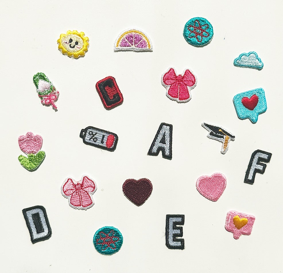 Small Heat-On Patches Set