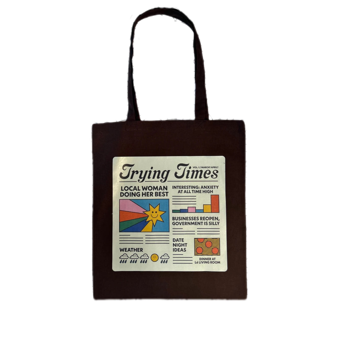 Custom nation tote-trying times(brown)