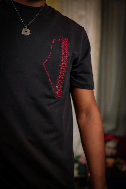 TCB T-shirt: My borders are Palestine