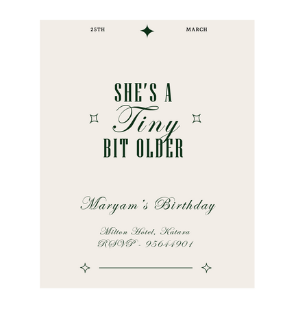 Birthday  Fabric-Invitation