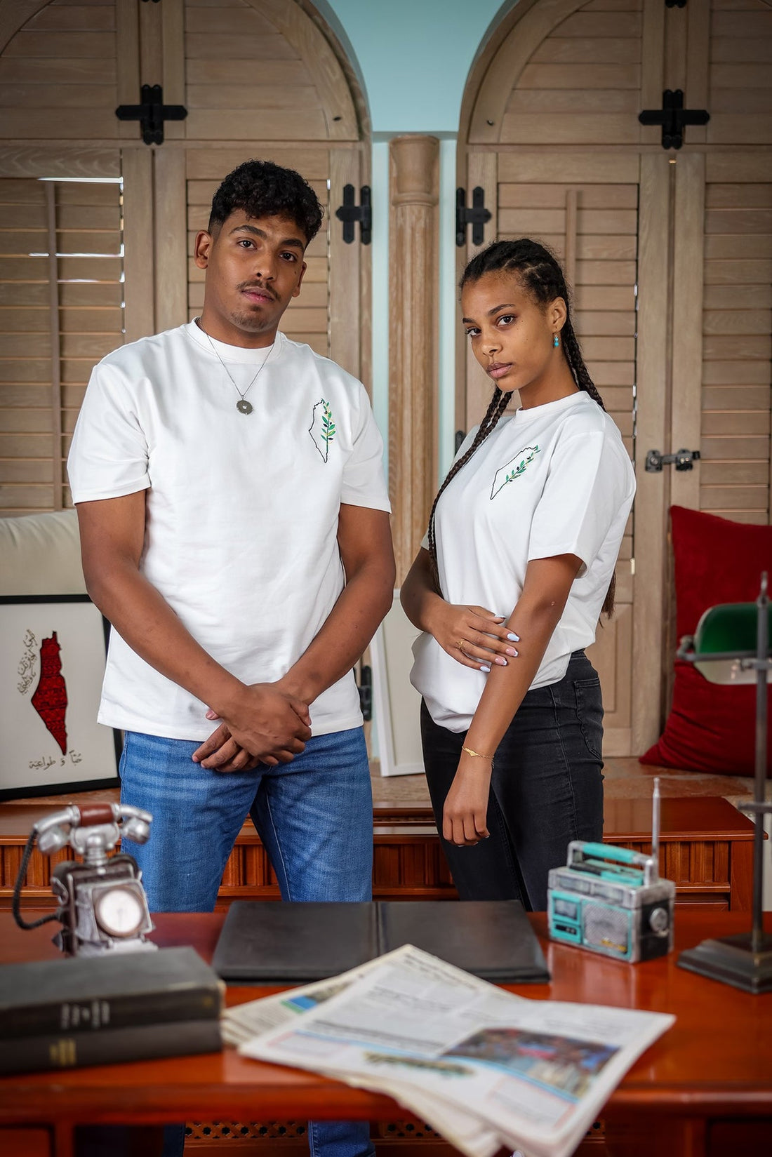 TCB T-shirt: The olive branch Palestinian Identity