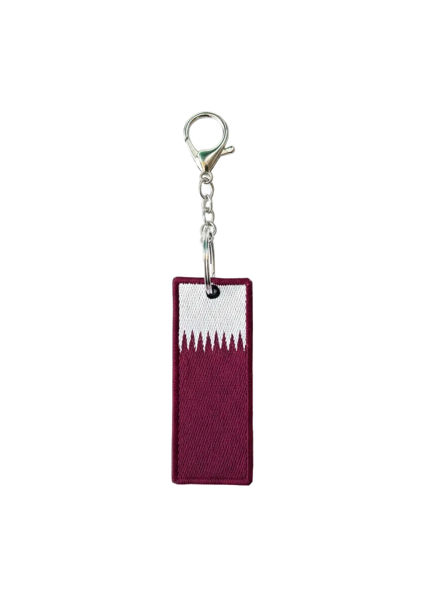 NCS: Keychain-Qatar Flag(One side)