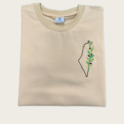 TCB T-shirt: The olive branch Palestinian Identity