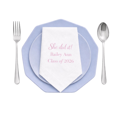 Graduation-Customize Table napkin