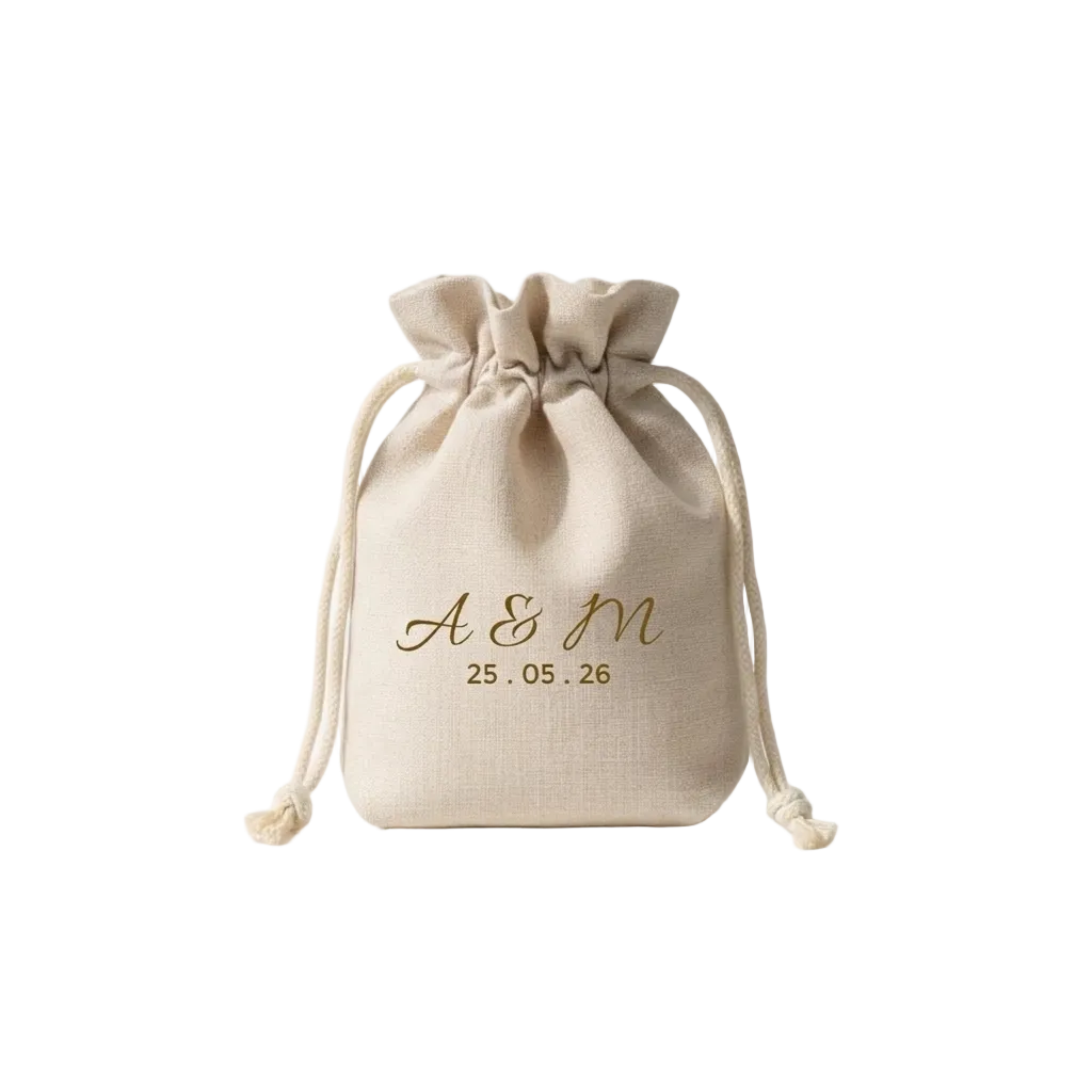 Custom Canvas Drawstring Pouches