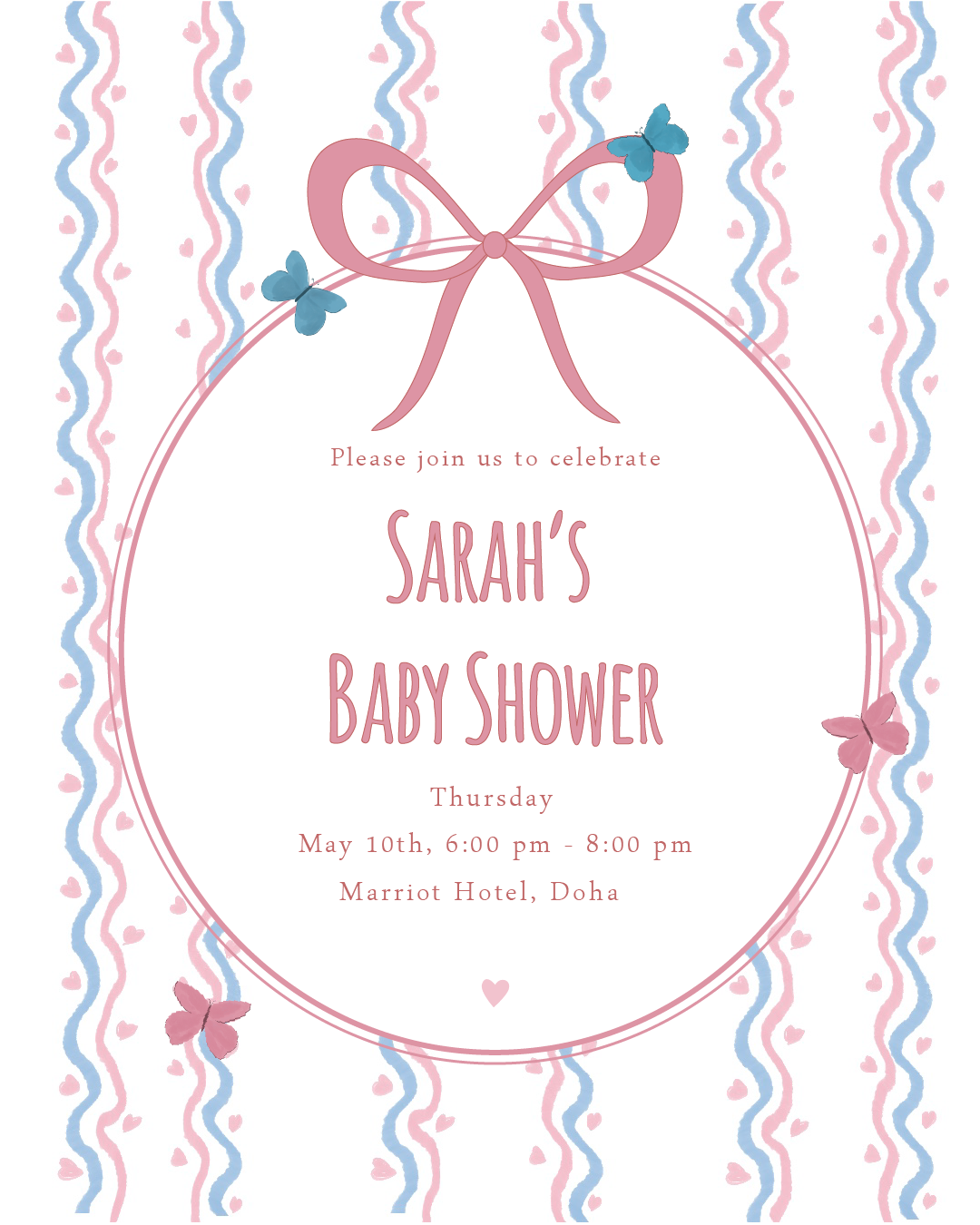 Baby Shower-Customize Invitation