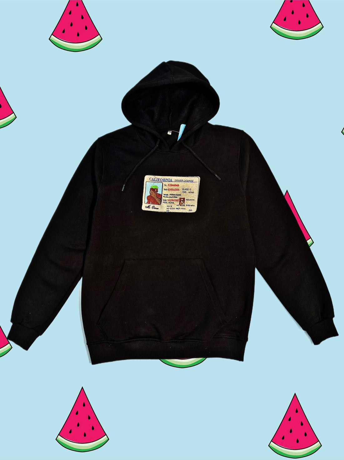 Custom nation Hoodie-frank ocean driver license(Black)