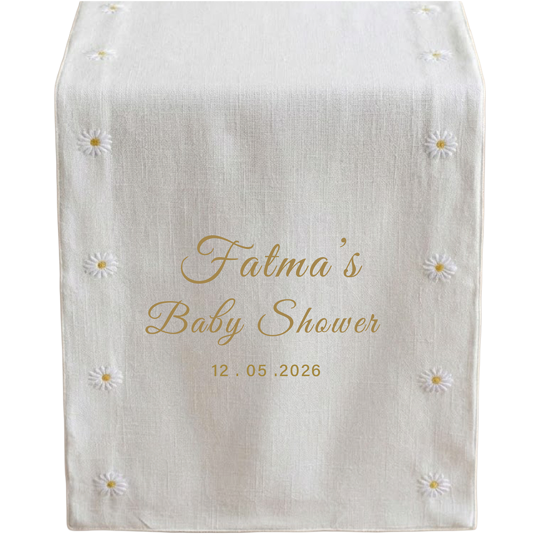 Baby Shower Table Runner