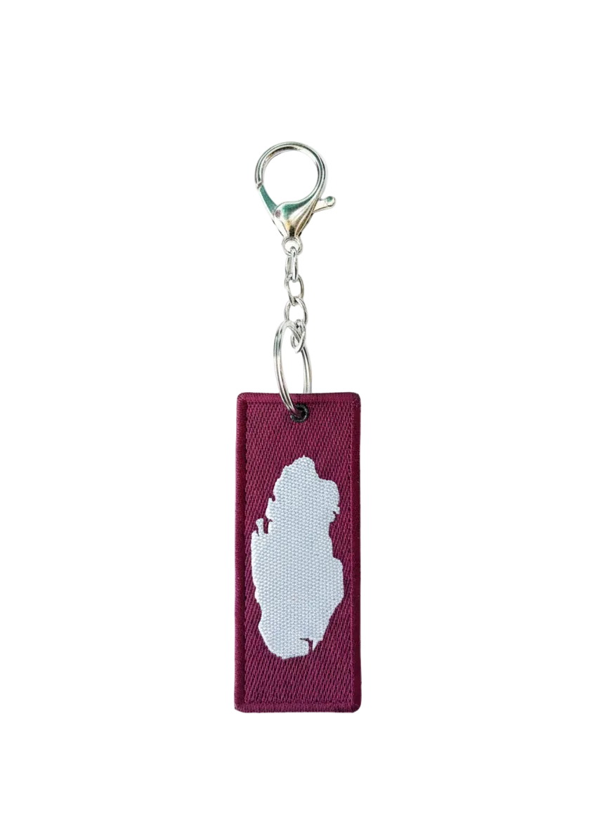Keychain-Qatar Map(One side)