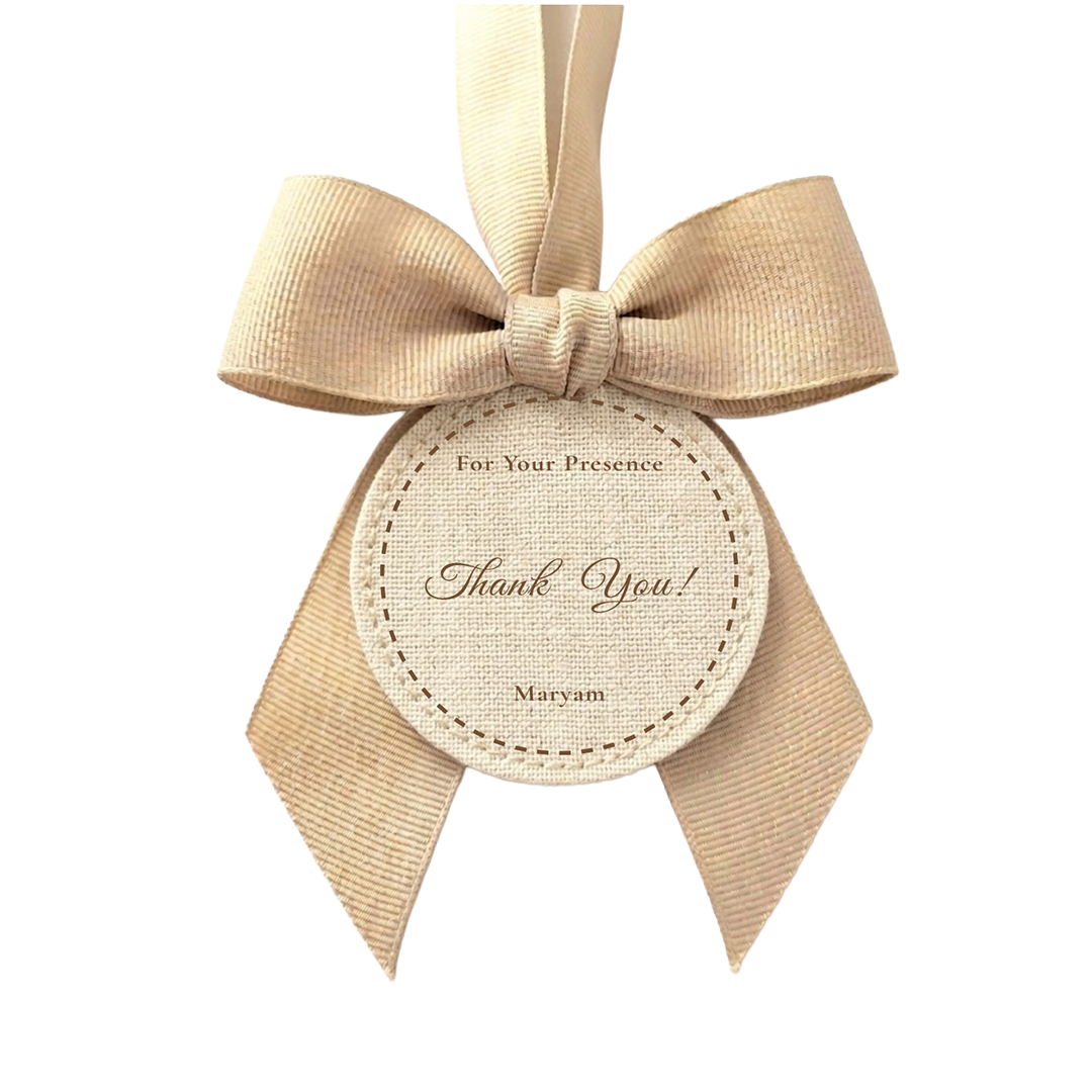 Custom Tag-Ribbon bow
