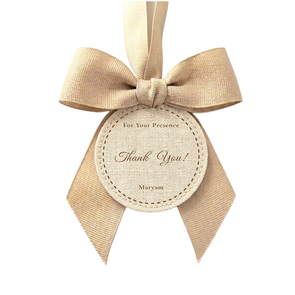 Custom Tag-Ribbon bow