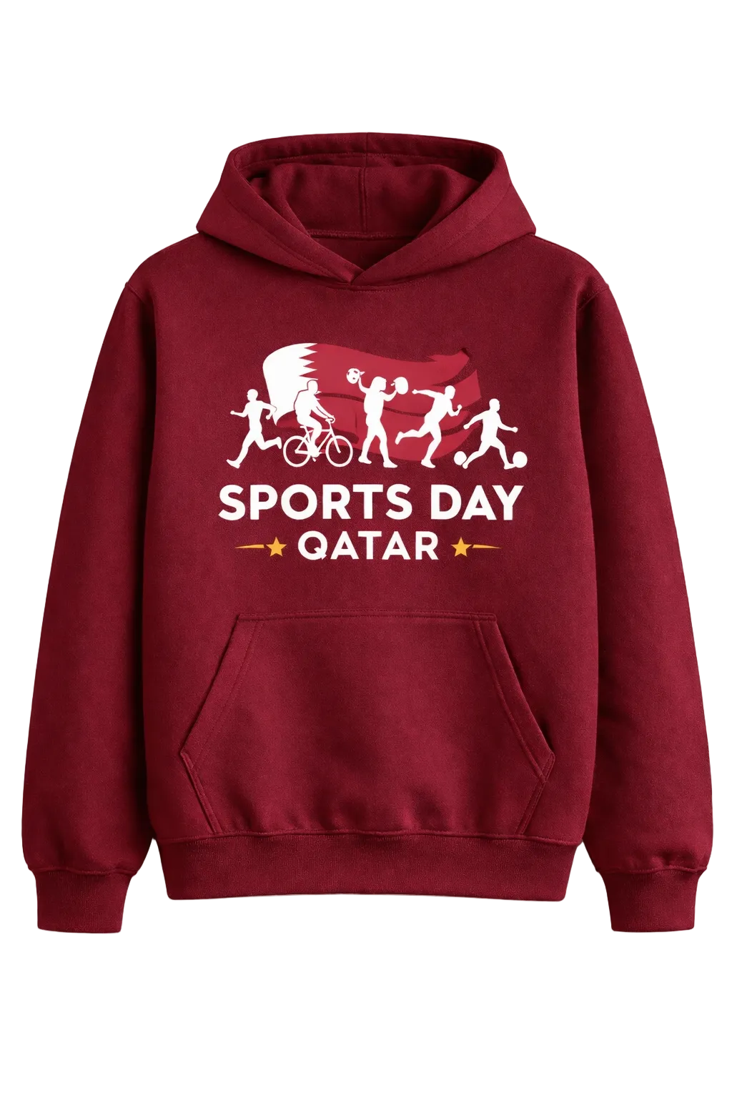 Fitness-Customize Maroon Hoodie