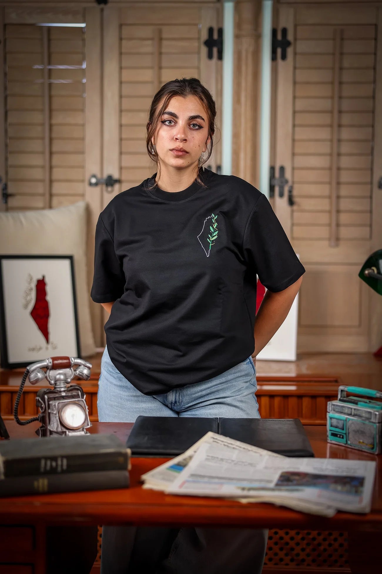 TCB T-shirt: The olive branch Palestinian Identity