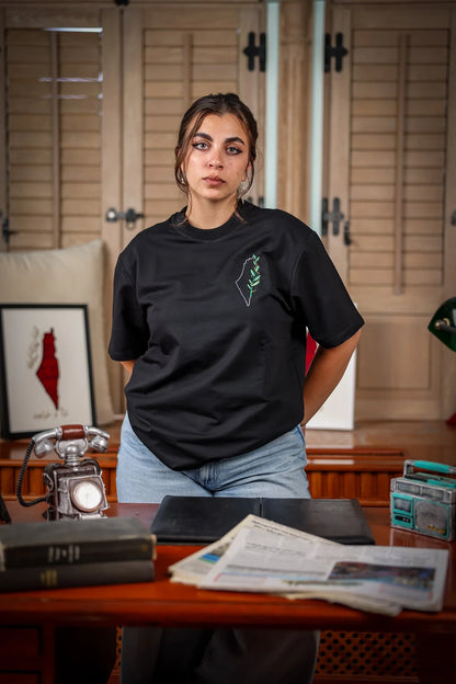 TCB T-shirt: The olive branch Palestinian Identity