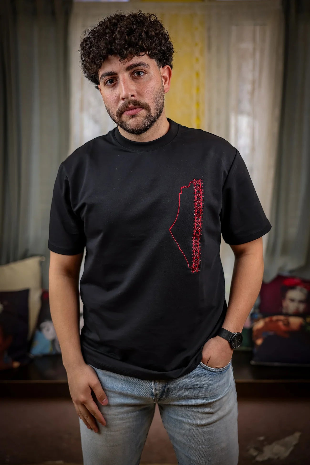 TCB T-shirt: My borders are Palestine
