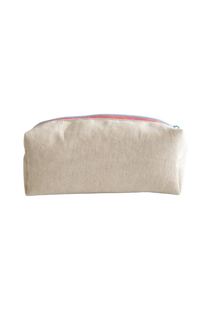 Canvas Colored Zip Pouch