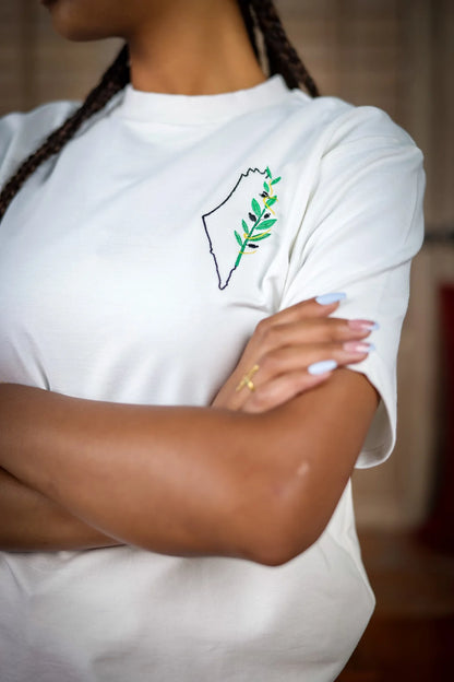 TCB T-shirt: The olive branch Palestinian Identity
