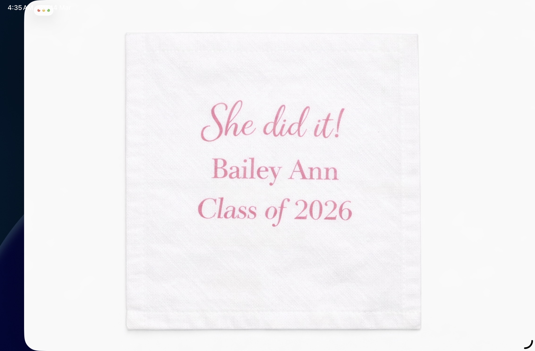 Graduation-Customize Table napkin